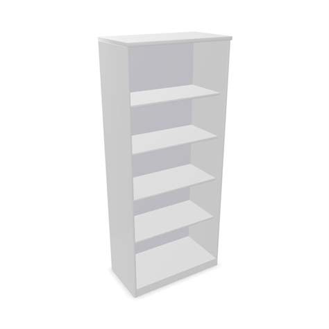 Büroschrank - Regal, H x B x T: 1895 x 800 x 445 mm, Farbe Lichtgrau - Nowy Styl Group