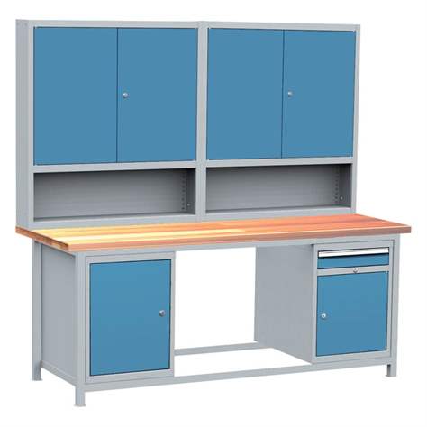 Professionelle Werkbank, Grundmodell, Buchen-Arbeitsplatte, 2000x750 mm - Kovos Verneřice - Bild3