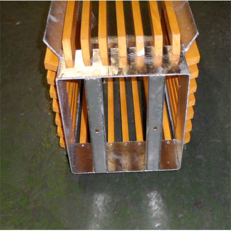 Abfallsammler mit Schutzdach, Holzlattenverkleidung Farbton Mahagon, Volumen 65 l, H 940 mm - Bild2