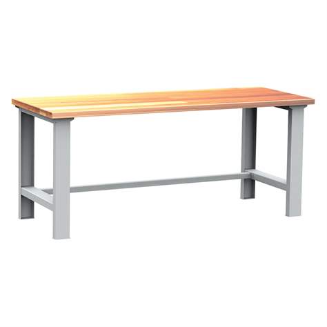 Banc de lucru atelier Kovos 2000 x 750 mm tip masă de lucru,  modelul de bază, blat de lucru masiv fag - Kovos Verneřice