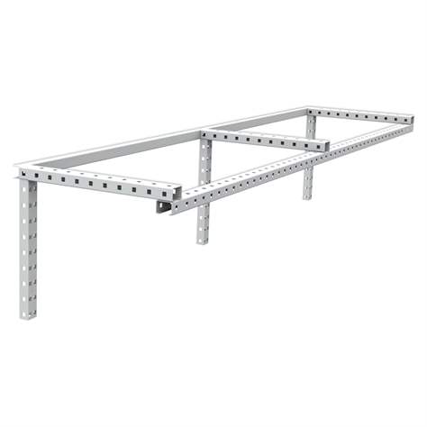 Rampa k instalaci osvětlení nebo zavěšení nářadí, 1800 x 370 mm, šedá RAL7035 - Kovos Verneřice