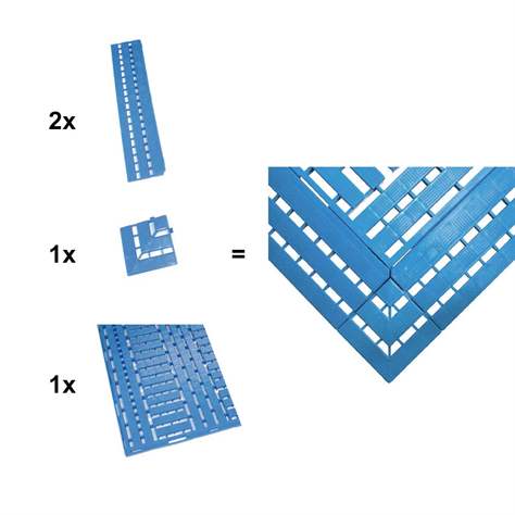 Kunststoffmatte Work-Deck 1,2 x 0,6 m, Gitterfläche, chemisch resistent - COBA Europe GmbH - Bild4