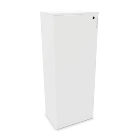 Büroschrank - Flügeltür, H x B x T: 1545 x 600 x 445 mm, Farbe Weiß - Nowy Styl Group