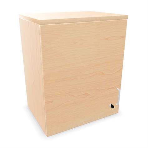 Büroschrank - Flügeltür,Anbau, H x B x T: 740 x 600 x 445 mm, Farbe Ahorn - Nowy Styl Group