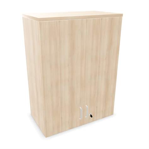 Büroschrank - Doppel-Flügeltüren, Anbau, H x B x T: 1070 x 800 x 445 mm, Farbe Akazie - Nowy Styl Group