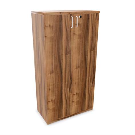 Büroschrank - Doppel-Flügeltüren, H x B x T: 1545 x 800 x 445 mm, Farbe Nussbaum - Nowy Styl Group