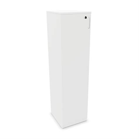 Büroschrank - Flügeltür H x B x T: 1545 x 400 x 445 mm, Farbe Weiß - Nowy Styl Group