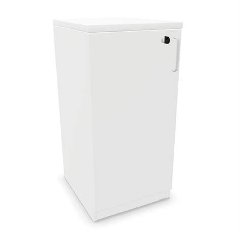 Büroschrank - Flügeltür H x B x T: 825 x 400 x 445 mm, Farbe Weiß - Nowy Styl Group