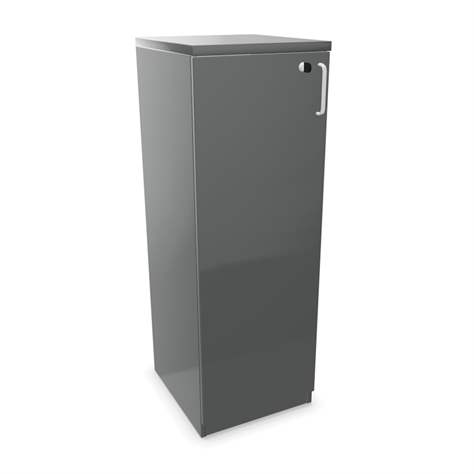 Büroschrank - Flügeltür H x B x T: 1155 x 400 x 445 mm, Farbe Dunkelgrau - Nowy Styl Group