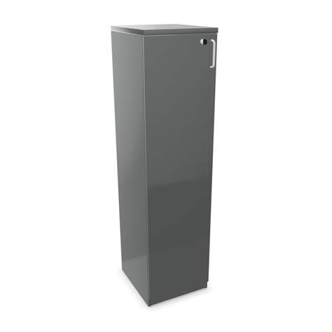 Büroschrank - Flügeltür H x B x T: 1545 x 400 x 445 mm, Farbe Dunkelgrau - Nowy Styl Group