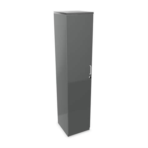 Büroschrank - Flügeltür H x B x T: 1895 x 400 x 445 mm, Farbe Dunkelgrau - Nowy Styl Group