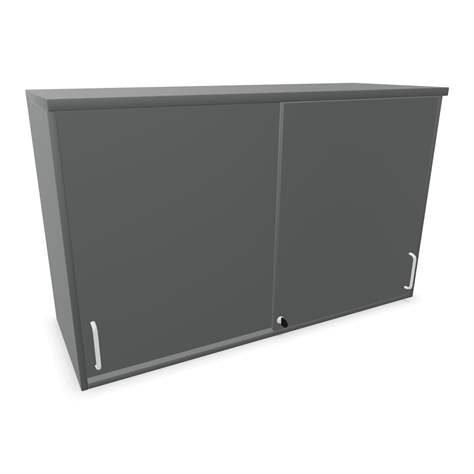 Büroschrank - Schiebetür,Anbau H x B x T: 740 x 1200 x 445 mm, Farbe Dunkelgrau - Nowy Styl Group