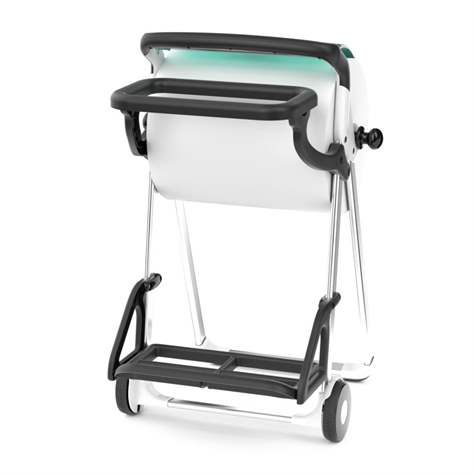 Putzpapierabroller TORK mit Abfallsackhalterung, mobil, Farbe rot-schwarz - TORK - Bild6