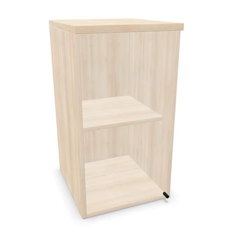 Büroschrank - verglaste Flügeltür, Anbau H x B x T: 740 x 400 x 445 mm, Farbe Akazie - Nowy Styl Group