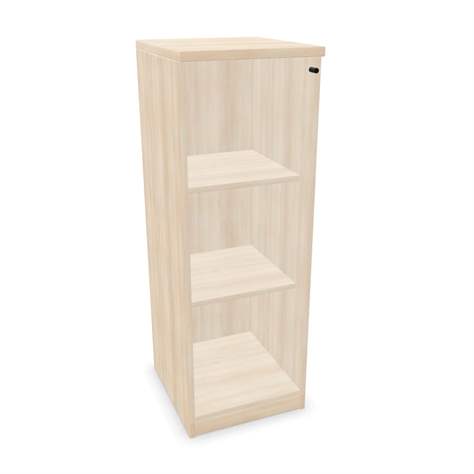 Büroschrank - verglaste Flügeltür, H x B x T: 1155 x 400 x 445 mm, Farbe Akazie - Nowy Styl Group