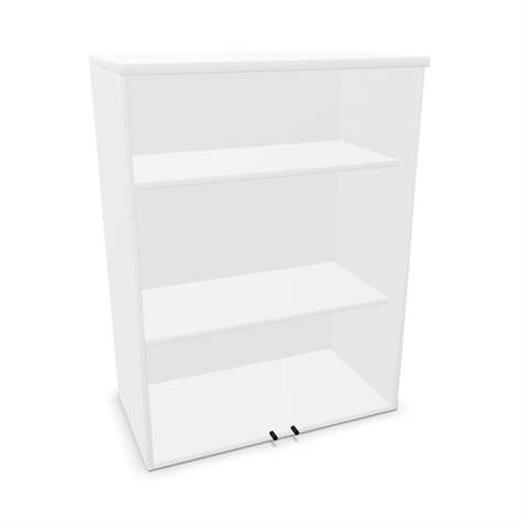 Dulap de birou - ușă dublă cu geam, extensie H x L x D: 1070 x 800 x 445 mm, culoare albă - Nowy Styl Group