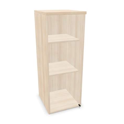 Büroschrank - verglaste Flügeltür, Anbau H x B x T: 1070 x 400 x 445 mm, Farbe Akazie - Nowy Styl Group