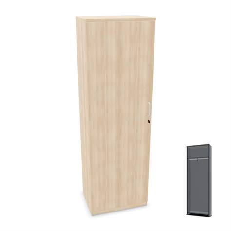 Garderobenschrank, H x B x T: 1895 x 600 x 445 mm, Farbe Akazie - Nowy Styl Group