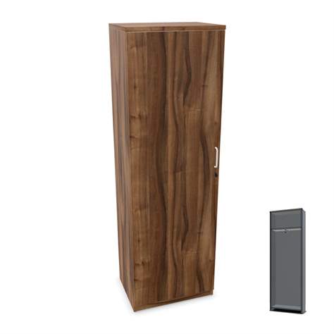 Garderobenschrank, H x B x T: 1895 x 600 x 445 mm, Farbe Nussbaum - Nowy Styl Group