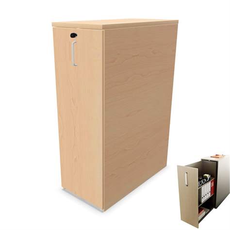 Orga Cabinet - Auszug-Schrank, Ausführung links, Farbe Ahorn, HxBxT: 120 x40 x80 cm - Nowy Styl Group