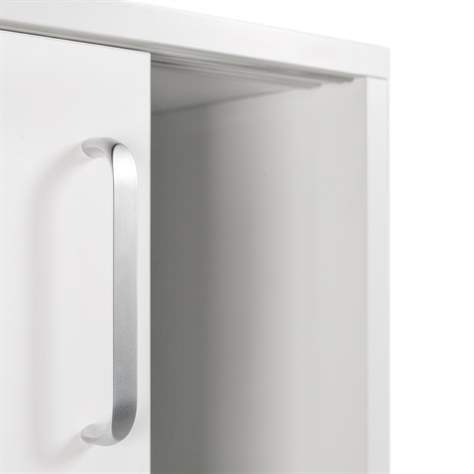 Dulap de birou - ușă glisantă, extensie H x L x D: 740 x 1200 x 445 mm, culoare albă - Nowy Styl Group - imagine3