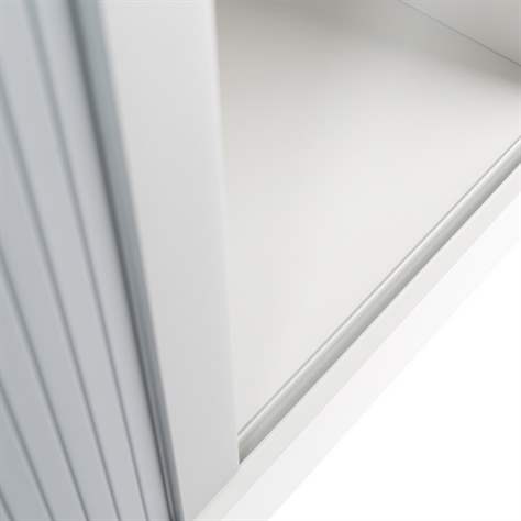 Büroschrank - Lamellentür, H x B x T: 1545 x 1200 x 445 mm, Farbe Dunkelgrau - Nowy Styl Group - Bild6