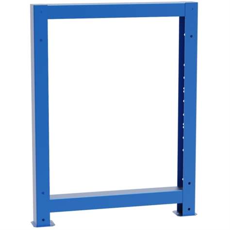 Cadru suport portant tip picior pentru banc de atelier, înălţime 800 mm, albastru RAL5012 - Kovona Lysa nad Labem