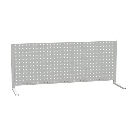 Panou perforat pentru scule tip suprastructură banc, gri RAL7035, L x l: 1200 x 500 mm - Kovona Lysa nad Labem