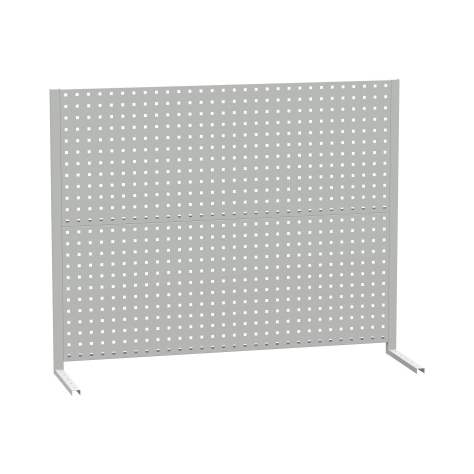 Panou perforat pentru scule tip suprastructură banc, gri RAL7035, L x l: 1200 x 956 mm - Kovona Lysa nad Labem