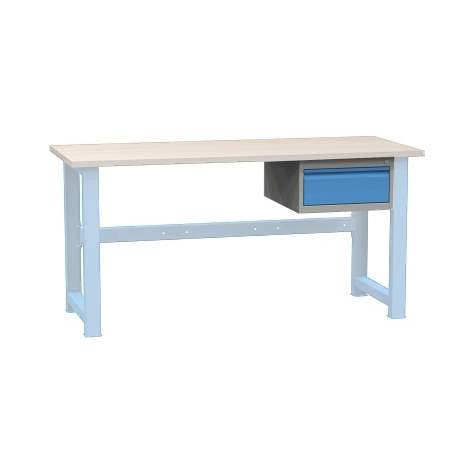 Box container - dulap banc masă de atelier - modul corp dulap cu sertare atașabil banc lucru, HxLxl: 262x480x610 mm, 1 sertar, RAL7035/512 - Kovona Lysa nad Labem - imagine2