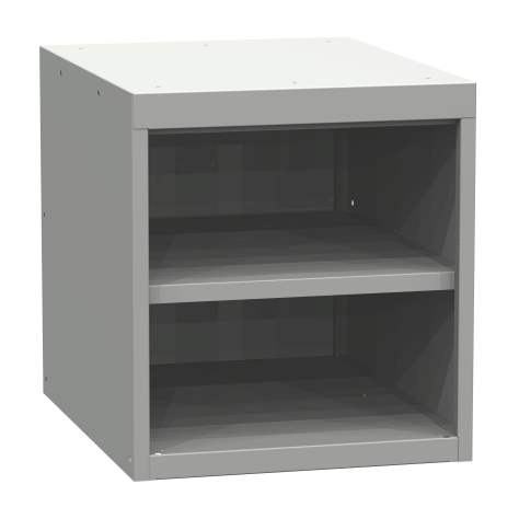 Box container - dulap banc masă de atelier, 1 raft, HxLxl: 527x480x610 mm - Kovona Lysa nad Labem