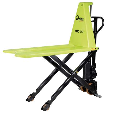 Scherengabelhubwagen PRAMAC HX10M, Tragfähigkeit 1000 kg, Hubhöhe 85-800 mm, Polyurethanreifen - Pramac