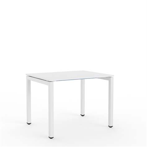 Masă de birou STEEL 1000 x 600 mm, blat culoare gri deschis - Malow