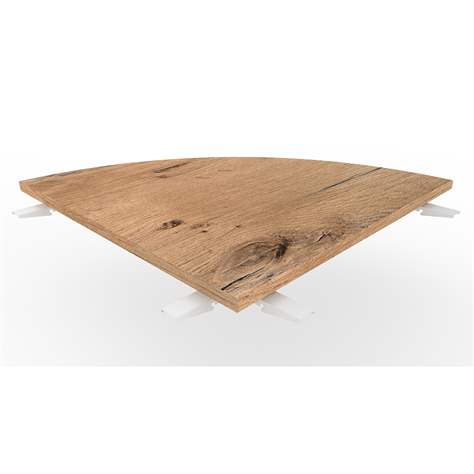 Verkettung STEEL 800 x 800 mm, Tischplatte Eiche - Malow