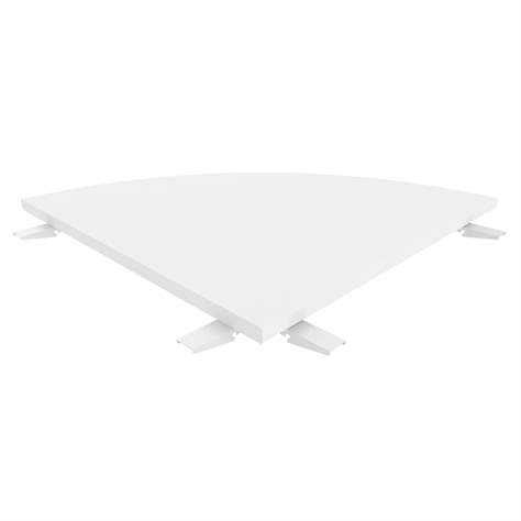 Verkettung STEEL 600 x 600 mm, Tischplatte Lichtgrau - Malow