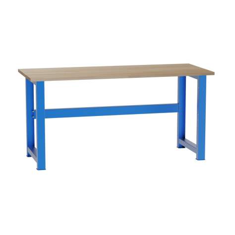 Banc de lucru atelier LxlxH 1700x700x827 mm Kovona, albastru RAL5012 - Kovona Lysa nad Labem