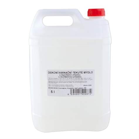 Mýdlo tekuté, dodávané v kanystru, obsah 5 kg, dezinfekční