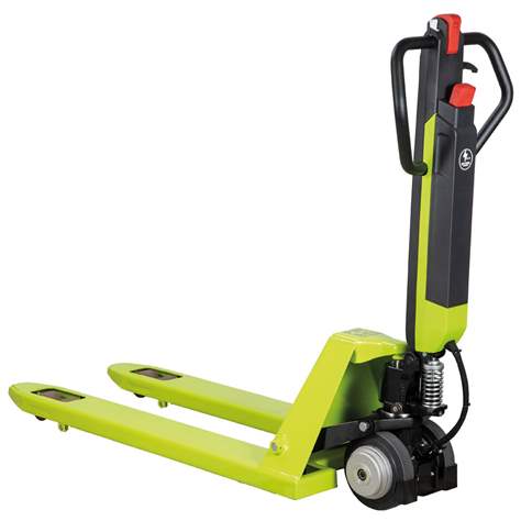 Ručný nízkozdvižný paletový vozík s elektrickým pojazdom PRAMAC AGILE, nosnosť 1200 kg - Pramac