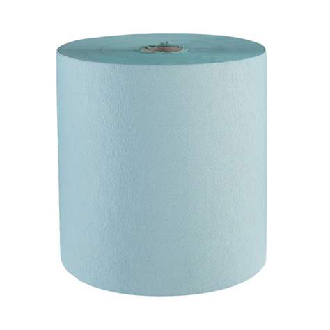 Papírové utěrky v rolích, jednovrstvé, délká role 400 m, zelené, bal. 2 role