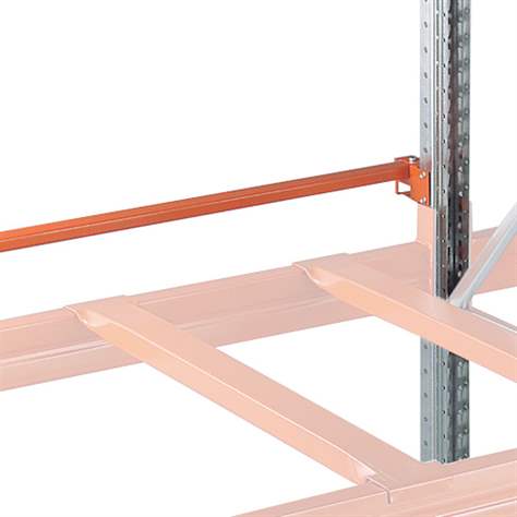 Durchschubsicherung, Farbe Orange RAL2001, Länge 1825 mm - META Skladovací technika - Bild2