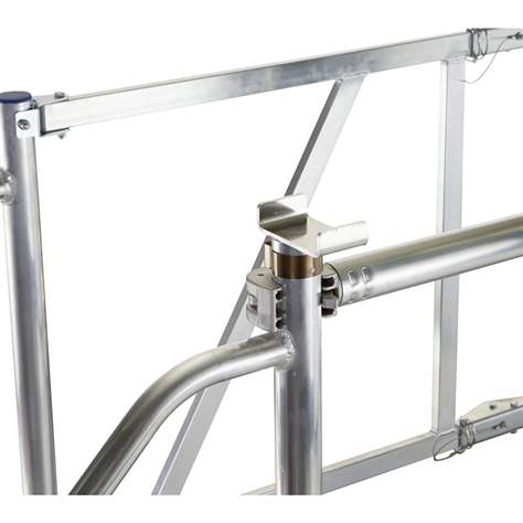 Platformă de lucru mobilă cu trepte pe o parte, pliabilă - imagine5