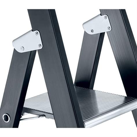 Scară dublă cu urcare pe 1 tronson, portanță max. 250 kg, înălțime 1870 mm, 4 fuscele/trepte - imagine3