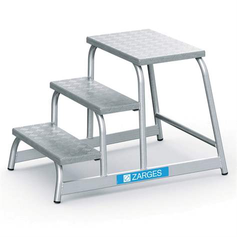 Alu-Arbeitspodeste, Höhe 0,6 m, 3 Stufen