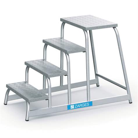 Alu-Arbeitspodeste, Höhe 0,8 m, 4 Stufen