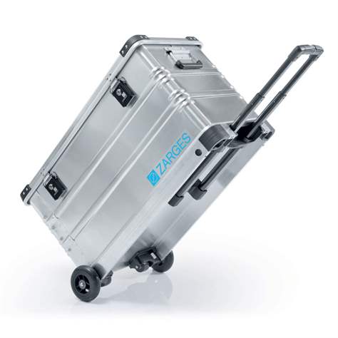 Hliníkový profesionálny pojazdný box s výsuvným madlom, objem 99 l