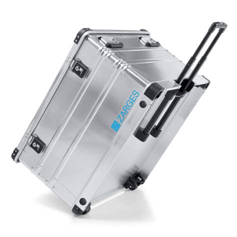 Hliníkový profesionálny pojazdný box s výsuvným madlom, objem 195 l