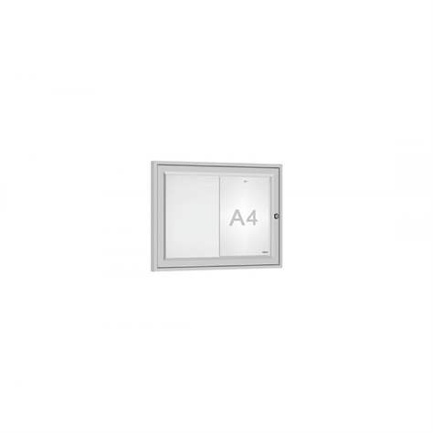 Informační vitrína venkovní, 400 x 550 mm, eloxovaný hliník