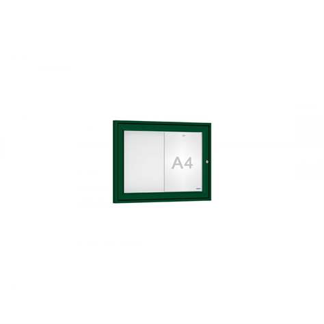 Informační vitrína venkovní, 400 x 550 mm, barva zelená RAL6005