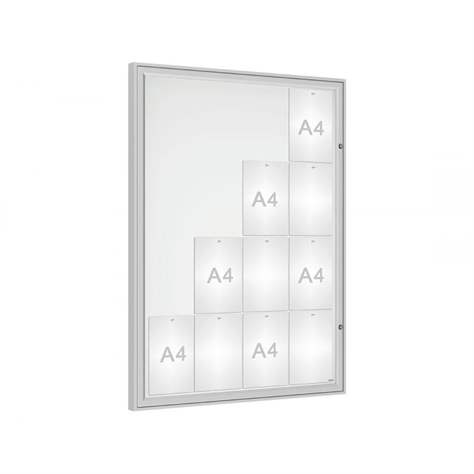 Vitrína vonkajšia 'Klasik', 1350 x 1000 mm, eloxovaný hliník