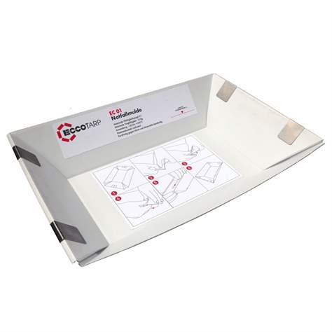 Klappbare Notfallbehälter, Auffangvolumen 15 l, 600x400x120 mm, VE 5 Stück - Metal Arsenal Trade s.r.o.